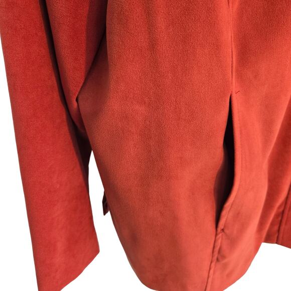 DressBarn Women's Blazer 20W 20 W Red Plus Size 3X 3XL XXXL Coat Jacket Buttons - Picture 4 of 8